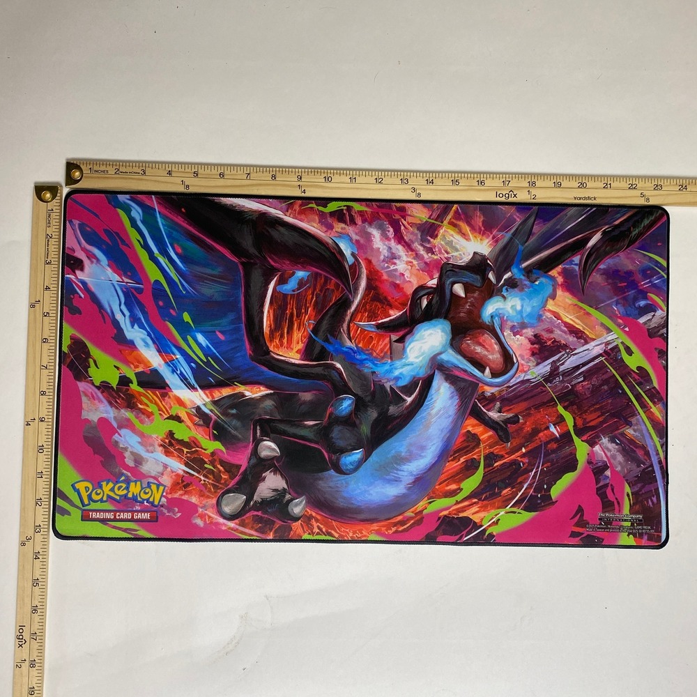 Pokemon‎ TCG Charizard Playmat Official Non-Slip Stitched Edges 23x13 Inches
